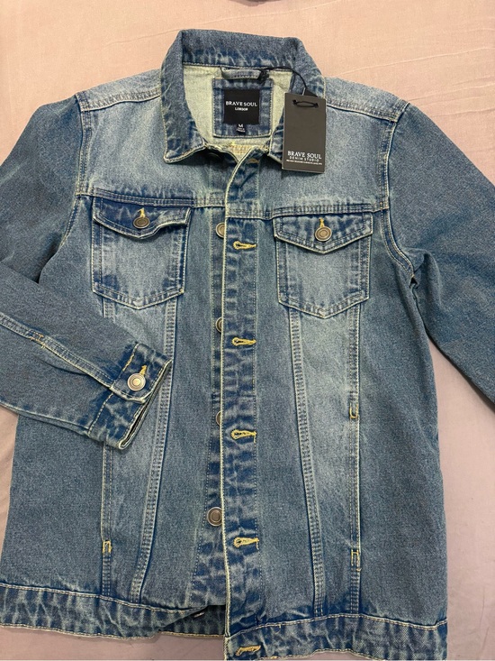 Brave Soul Other - Brave Soul, Large Washed Denim Jacket